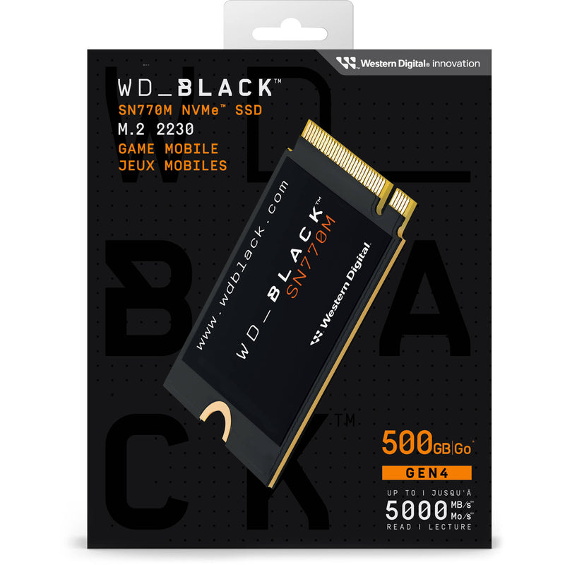 WD 500GB WD_Black SN770M NVMe PCIe 4.0 M.2 Internal SSD