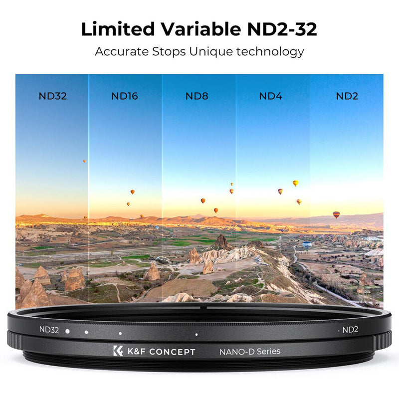 K&F Concept Nano-D Series Variable ND Filter (52mm, 1 to 5-Stop)