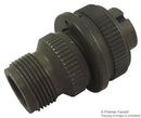 AMPHENOL INDUSTRIAL MS3106A12S-3S.. Circular Connector, MIL-DTL-5015 Series, MS3106 Series, Straight Plug, 2 Contacts, Solder Socket