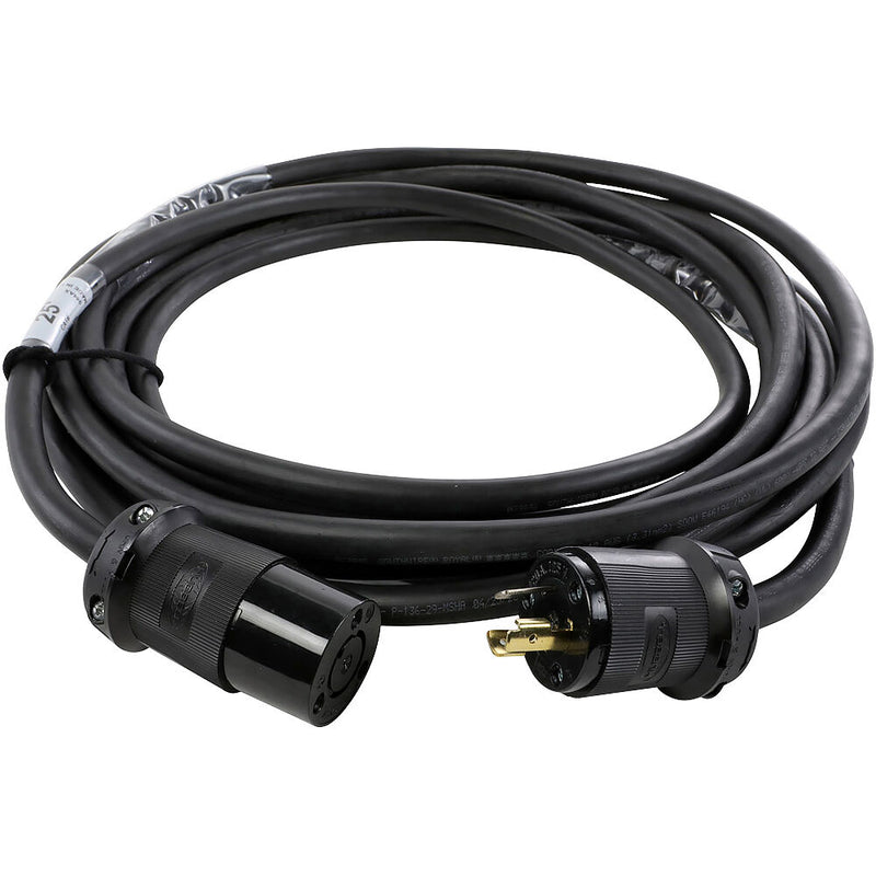Lex Products NEMA L5-20 Locking Extension Cable (Black, 100')