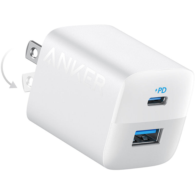 ANKER 32W 2-Port USB-C/USB-A Wall Charger with Lightning Cable