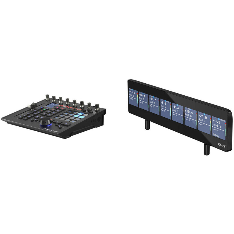 Icon Pro Audio P1-Nano Compact DAW Control Surface Bundle with D5 Display