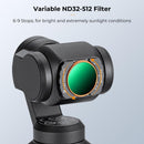 K&F Concept Nano-X Series VND Filter Kit with Green Coating for DJI Osmo Pocket 3 (VND2-32 & VND32-512)