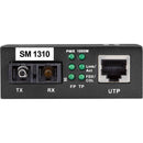 Black Box Pure Networking Gigabit Ethernet Single Mode SC Fiber Media Converter