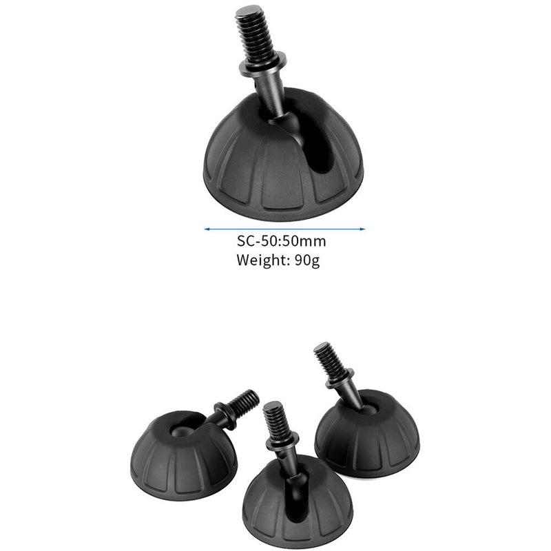 Leofoto 2" Universal Rubber Tripod Feet (Set of 3)