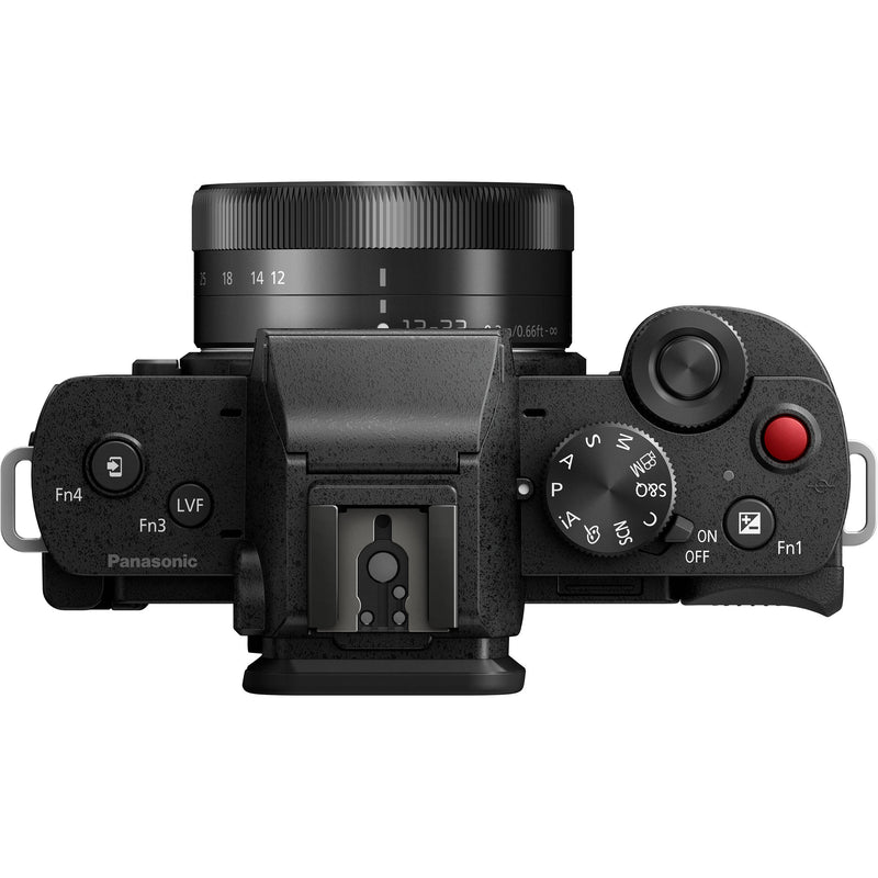 Panasonic Lumix G100D Mirrorless Camera with 12-32mm Lens and Tripod Grip