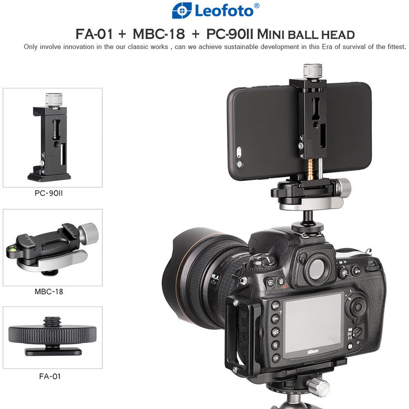 Leofoto Multipurpose Clamp Kit with FA-01, MBC-18, and PC-90II