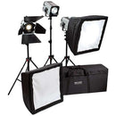 Hedler Daylight LED Video Pro Kit with Softboxes and Barndoors