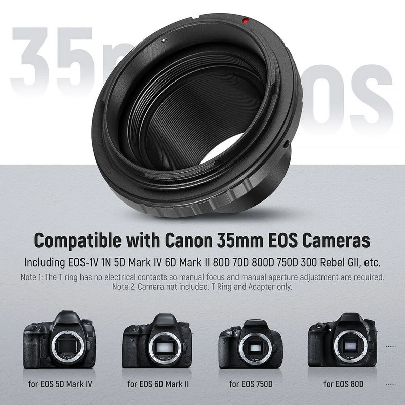 Neewer LA-05 T Ring Adapter for Canon EOS EF-Mount Cameras