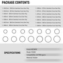 Neewer Seamless Follow Focus Gear Ring Set (46.5 to 90mm)