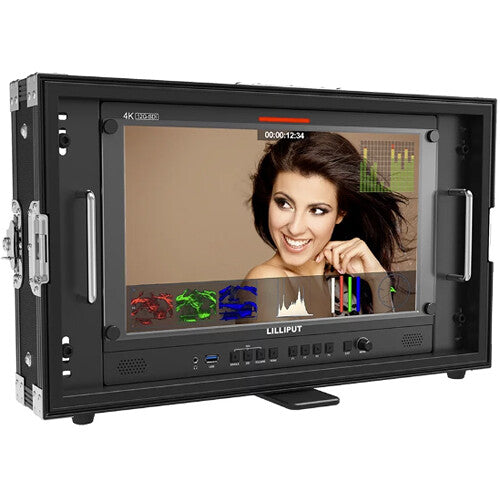 Lilliput 15.6" 12G-SDI/HDMI Broadcast Studio Monitor&nbsp;with Carry Case (V-Mount)