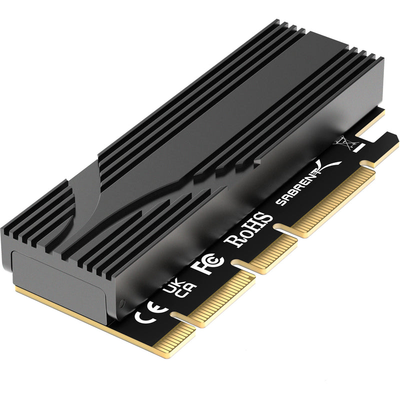 Sabrent NVMe M.2 SSD to PCIe Adapter Card with Aluminum Heatsink