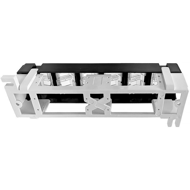 Simply45 12-Port Unloaded UTP Keystone Patch Panel (Black)