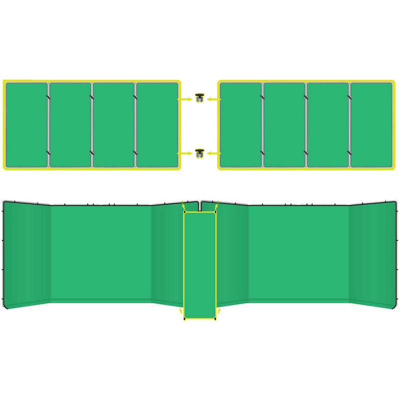 Angler Wide Vista Background Connecting Kit (Chroma Green)