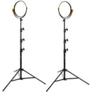 Genaray Mini Moon 11" RGB LED Light Panel (2-Light Kit with Stands)