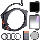 K&F Concept Nano-X Pro Square Filter Holder System (95mm CPL, ND1000, Soft Grad ND8)