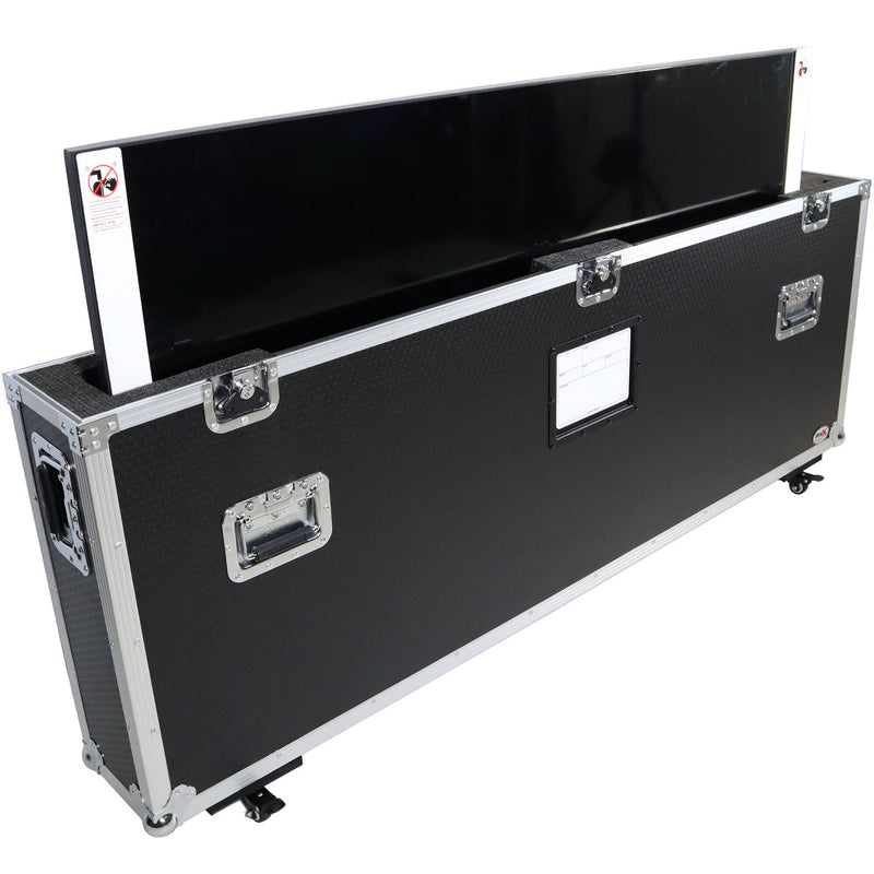 ProX ATA Flight Case for Single 70-80" Flatscreen TV Monitor Screen with Top Lid