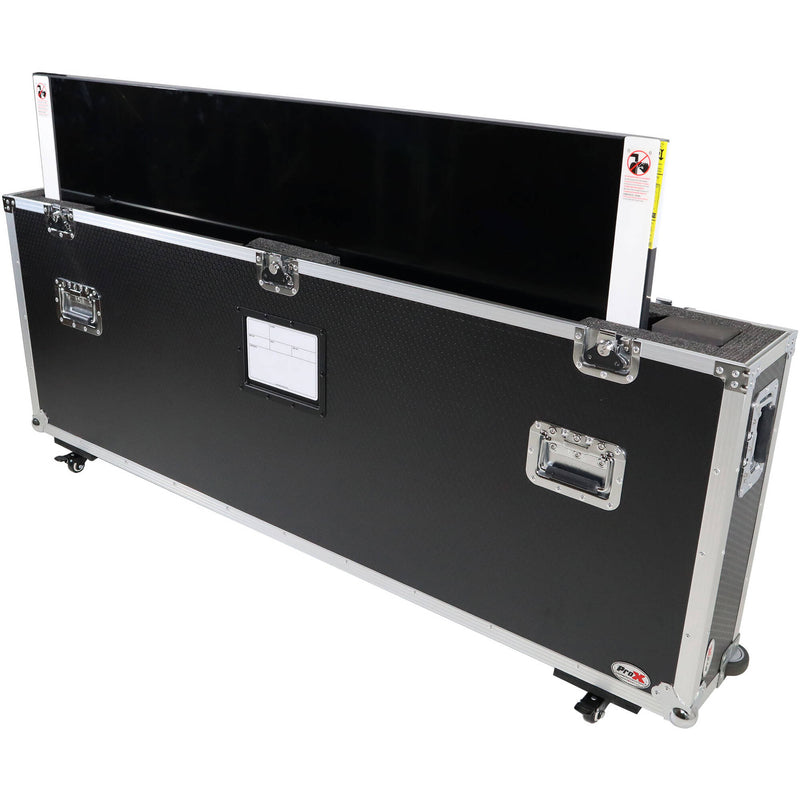 ProX ATA Flight Case for Single 70-80" Flatscreen TV Monitor Screen with Top Lid