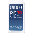 Samsung 512GB PRO Plus UHS-I SDXC Memory Card with USB-A Card Reader