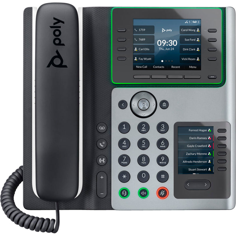 Poly Edge E450 IP Desk Phone with Power Adapter