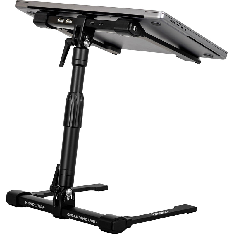Headliner Gigastand USB+ DJ Laptop Stand with USB Hub