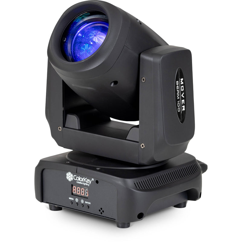 ColorKey Mover Beam 100 Compact 100W LED Moving Head with Rainbow Prism