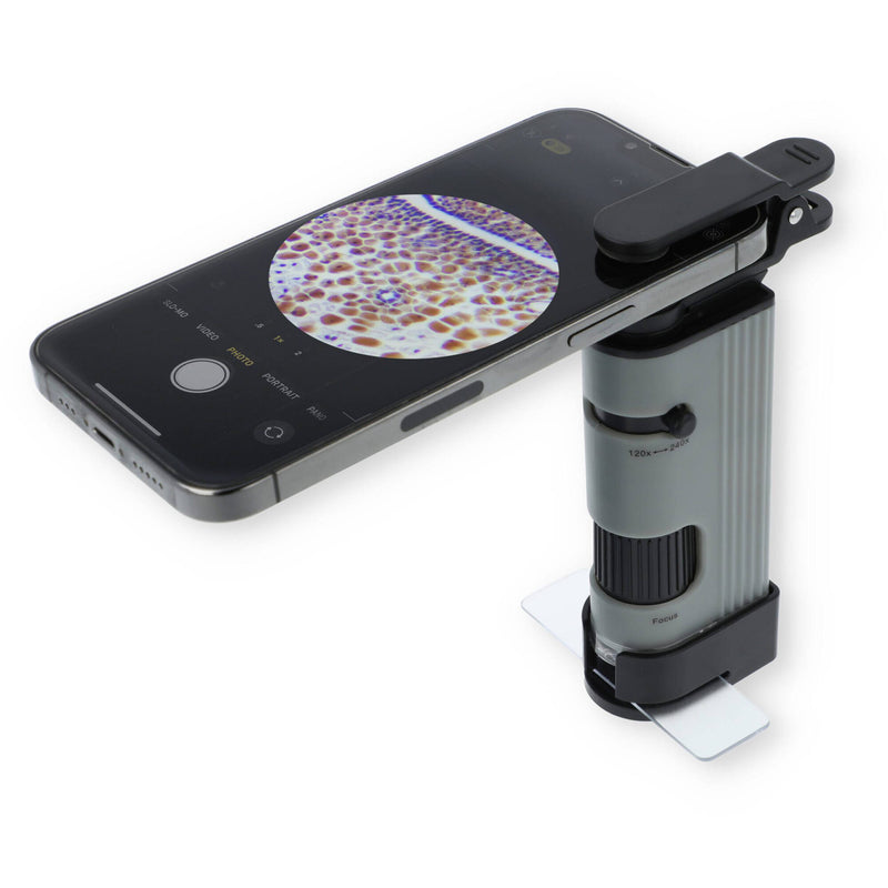Carson MicroPic LED Pocket Microscope with Smartphone Adapter