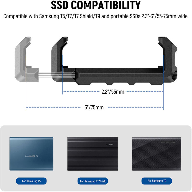 Neewer SSD Holder for Samsung T5, T7 & T9