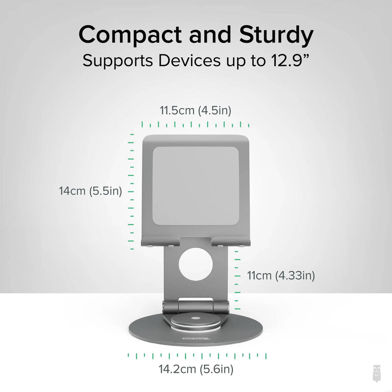 Plugable Universal Tablet Stand with 360 Rotating Base