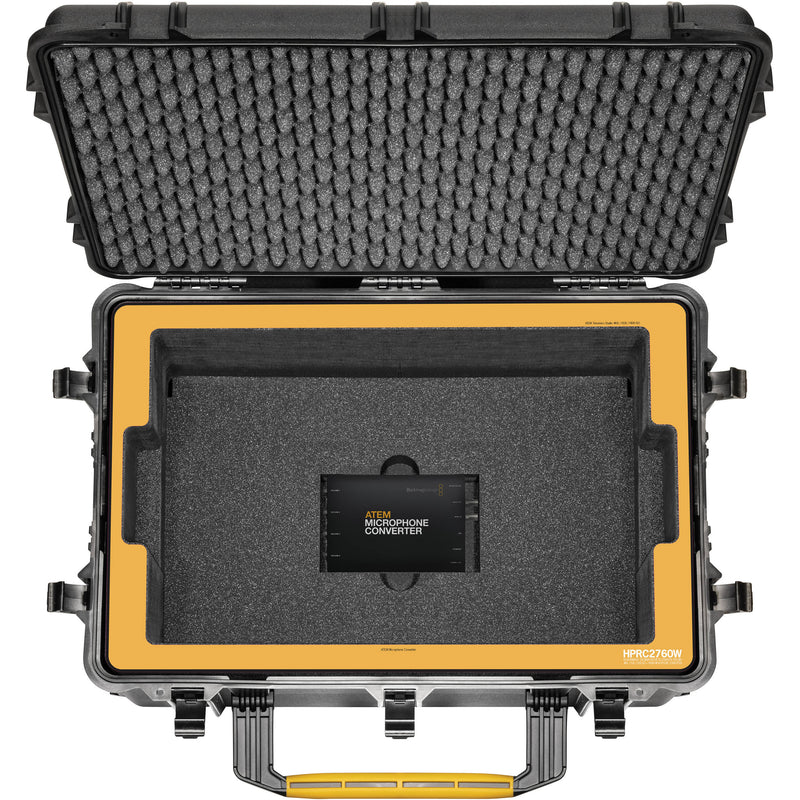 HPRC 2760W Wheeled Hard Case for Blackmagic Design ATEM Television Studio 4K8, HD8, HD8 ISO & ATEM Mic Converter