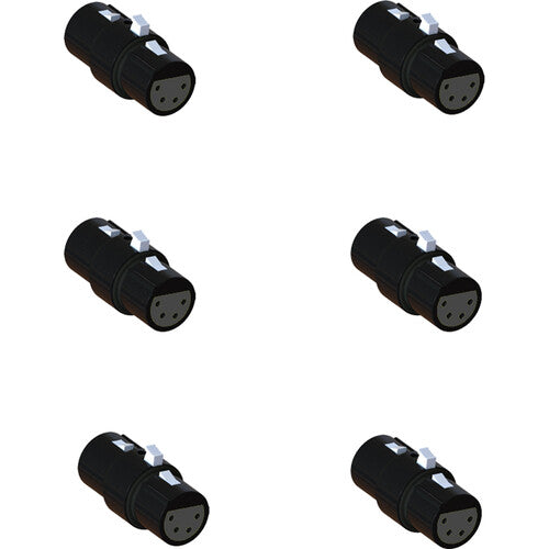 Pliant Technologies 4-Pin Female to 4-Pin Female FleXLR-44 Gender Adapter (6-Pack)