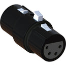 Pliant Technologies 4-Pin Female to 4-Pin Female FleXLR-44 Gender Adapter (6-Pack)