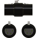 Pliant Technologies 4-Pin Female to 4-Pin Female FleXLR-44 Gender Adapter (6-Pack)