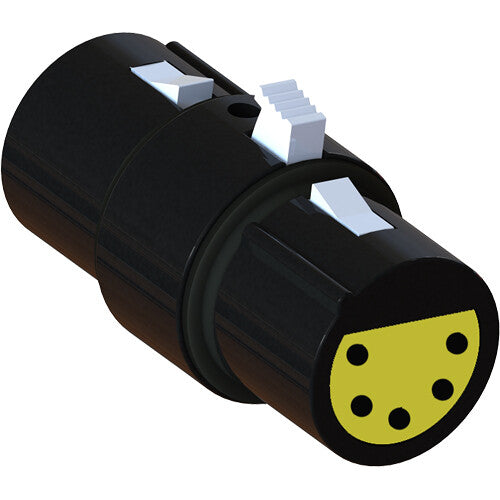 Pliant Technologies 4-Pin Female to 5-Pin Female FleXLR-45 Gender Adapter (6-Pack)