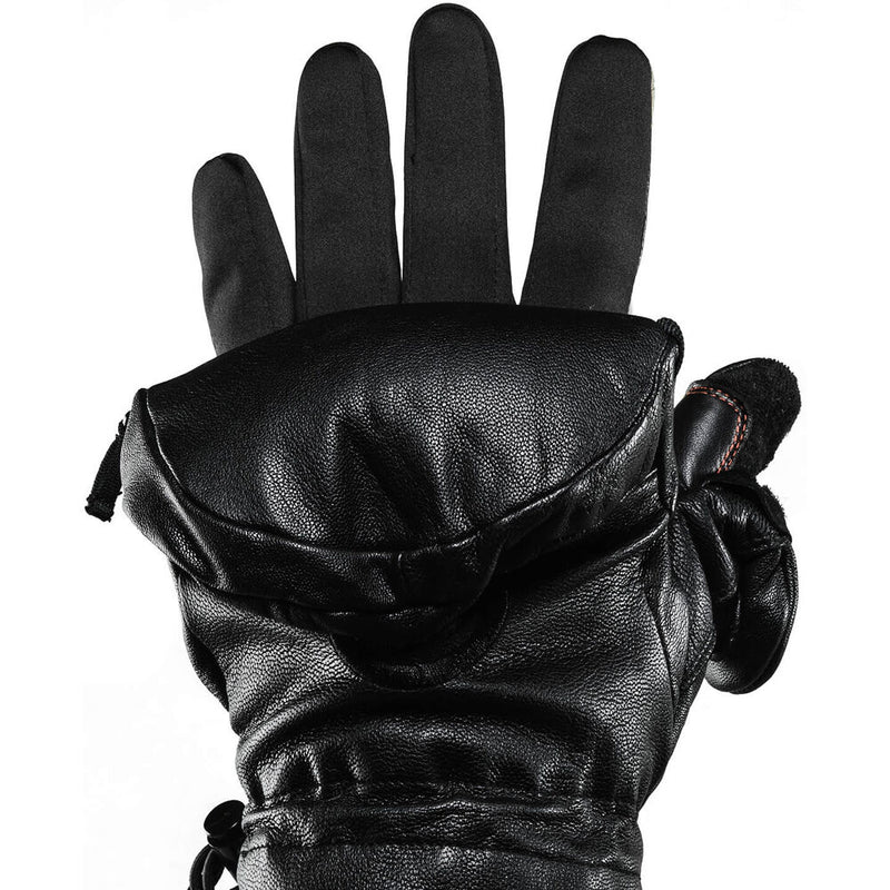 The Heat Company Shell Full-Leather Mittens (Size 12-13)