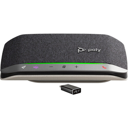 Poly Sync 20+ USB-C & Bluetooth Speakerphone (Silver, Microsoft Teams)