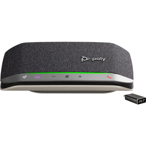 Poly Sync 20-M USB-C & Bluetooth Speakerphone (Silver, Microsoft Teams)