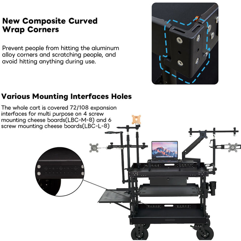 DigitalFoto Solution Limited Lightweight Cinemech Video Production Camera Cart (Medium)