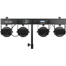 Eliminator Lighting Dotz TPar Sys Plus Portable Stage Lighting Wash System with Remote, Stand, and Cases