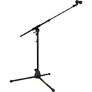 HERCULES Stands Low-Profile Microphone Stand with Telescopic Arm