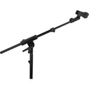 HERCULES Stands Low-Profile Microphone Stand with Telescopic Arm