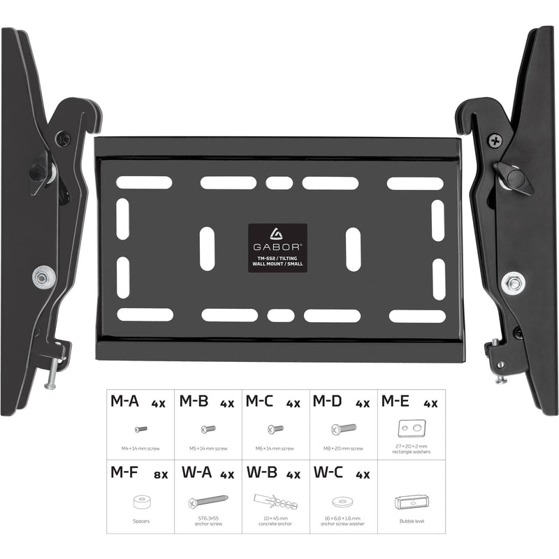 Gabor TM-SS2 Tilting Wall Mount for 15 to 40" Flat Panel Displays