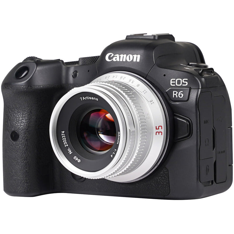 7artisans Photoelectric 35mm f/1.4 Lens for Canon RF (Silver)