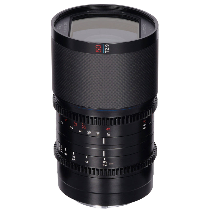 Sirui Saturn 50mm T2.9 1.6x Carbon Fiber Full-Frame Anamorphic Lens (Canon RF, Blue Flare)