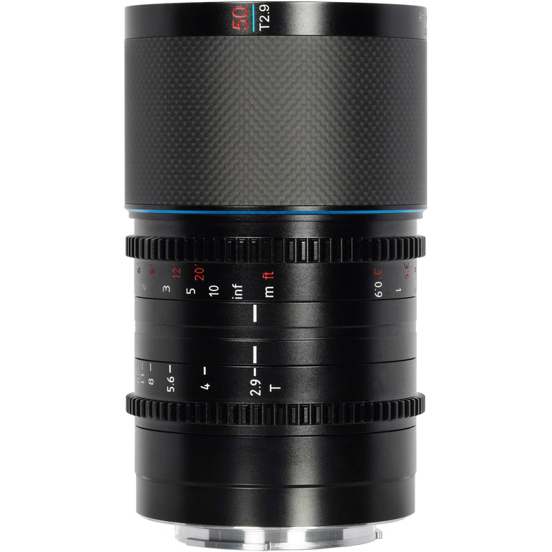 Sirui Saturn 50mm T2.9 1.6x Carbon Fiber Full-Frame Anamorphic Lens (Canon RF, Blue Flare)