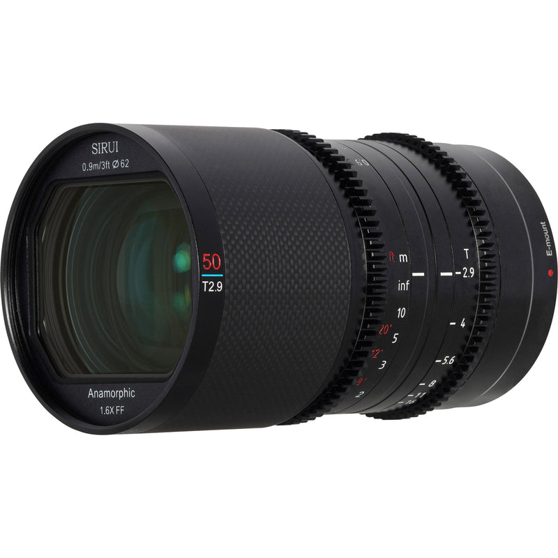 Sirui Saturn 50mm T2.9 1.6x Carbon Fiber Full-Frame Anamorphic Lens (Canon RF, Neutral Flare)