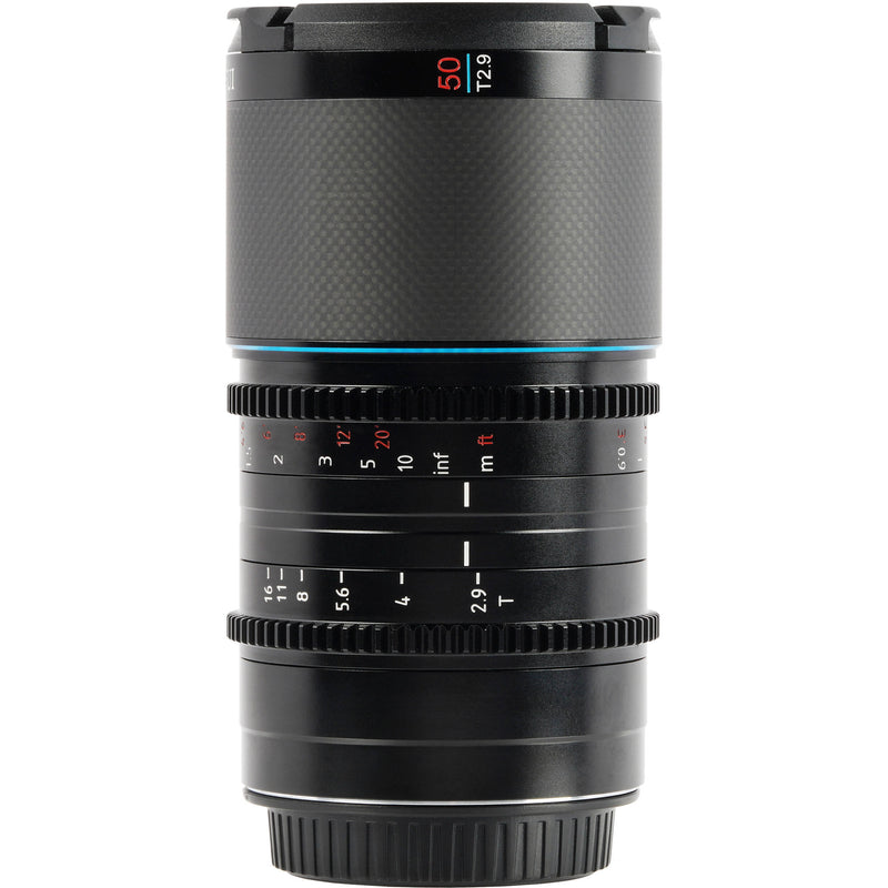 Sirui Saturn 50mm T2.9 1.6x Carbon Fiber Full-Frame Anamorphic Lens (Leica L, Blue Flare)
