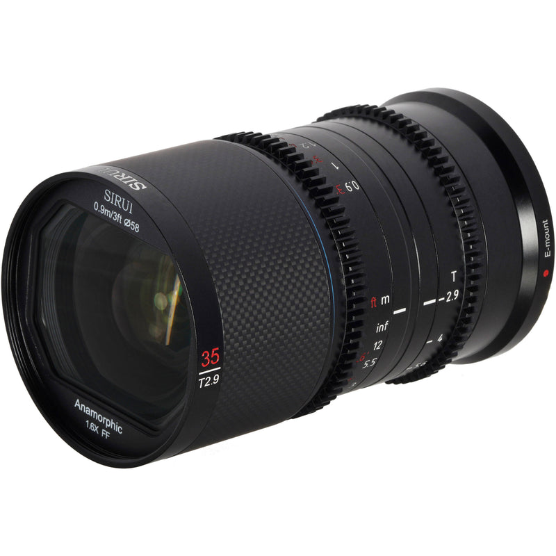 Sirui Saturn 35mm T2.9 1.6x Carbon Fiber Full-Frame Anamorphic Lens (Nikon Z, Neutral Flare)