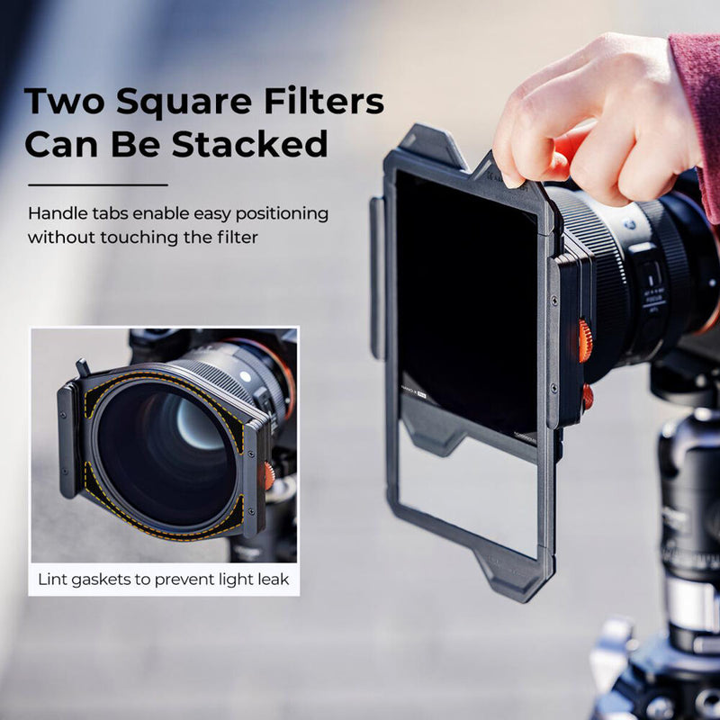 K&F Concept Nano-X Pro Square Filter Holder System (95mm CPL, ND1000, Soft Grad ND8)