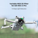 K&F Concept Nano-X Series Variable ND2-32 Filter with Green Coating for DJI Mini 4 Pro (1 to 5-Stop)